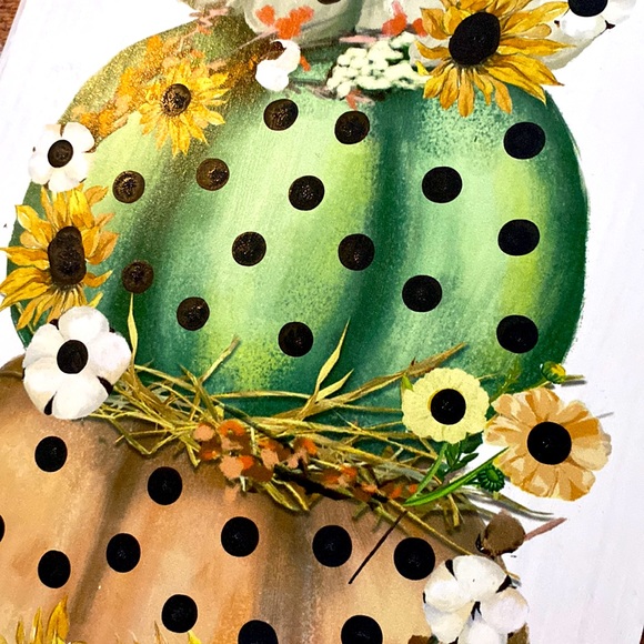 PUMPKIN 🎃 FALL 🍁 DECOR PAINTED/SEALED WALL/DOOR DECOR—SALE!!$$!!$$ - Picture 2 of 7